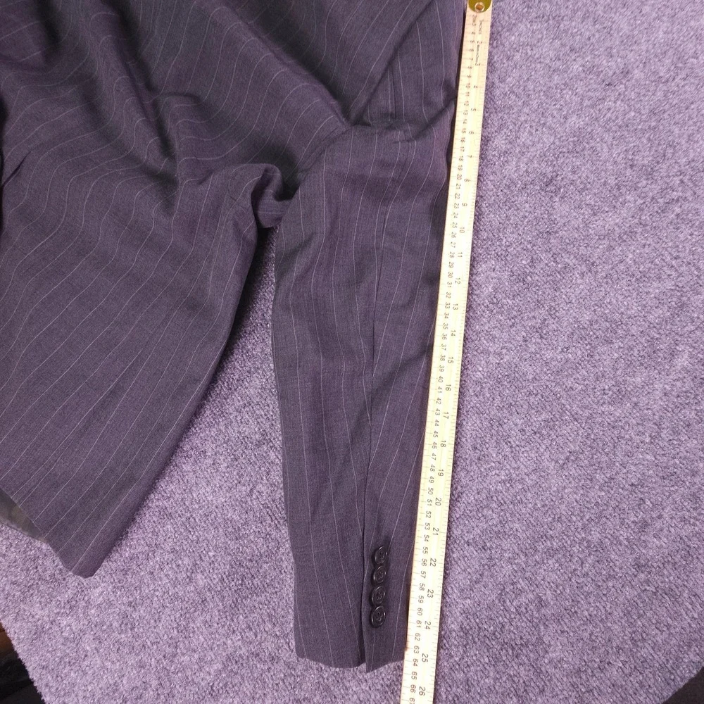 VTG Polo Ralph Lauren Blazer Mens 44R Pinstripe Wool USA‎ Jacket Sport Coat